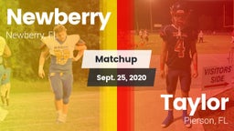 Matchup: Newberry vs. Taylor  2020