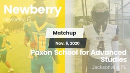 Matchup: Newberry vs. Paxon School for Advanced Studies 2020