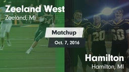 Matchup: Zeeland West vs. Hamilton  2016