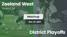 Matchup: Zeeland West vs. District Playoffs 2017