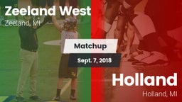 Matchup: Zeeland West vs. Holland  2018