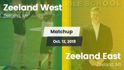Matchup: Zeeland West vs. Zeeland East  2018