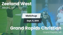 Matchup: Zeeland West vs. Grand Rapids Christian  2019