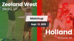 Matchup: Zeeland West vs. Holland  2019