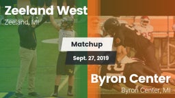 Matchup: Zeeland West vs. Byron Center  2019