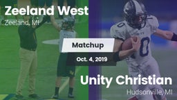 Matchup: Zeeland West vs. Unity Christian  2019
