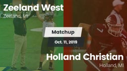 Matchup: Zeeland West vs. Holland Christian 2019