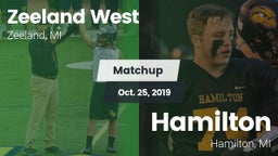 Matchup: Zeeland West vs. Hamilton  2019