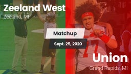 Matchup: Zeeland West vs. Union  2020