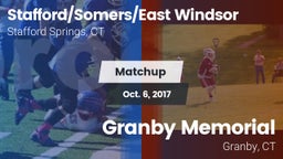 Matchup: Stafford/East Windso vs. Granby Memorial  2017