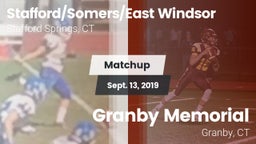 Matchup: Stafford/East Windso vs. Granby Memorial  2019