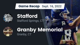 Recap: Stafford  vs. Granby Memorial  2022