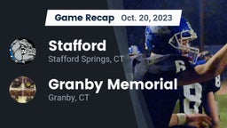 Recap: Stafford  vs. Granby Memorial  2023