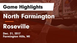 North Farmington  vs Roseville  Game Highlights - Dec. 21, 2017