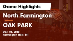 North Farmington  vs OAK PARK Game Highlights - Dec. 21, 2018