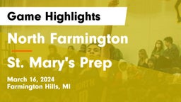 North Farmington  vs St. Mary's Prep Game Highlights - March 16, 2024