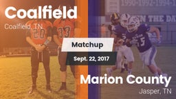 Matchup: Coalfield vs. Marion County  2017