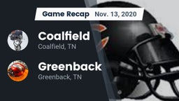 Recap: Coalfield  vs. Greenback  2020