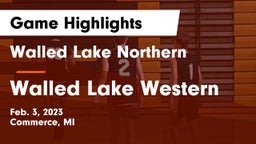 Walled Lake Northern  vs Walled Lake Western  Game Highlights - Feb. 3, 2023