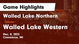 Walled Lake Northern  vs Walled Lake Western  Game Highlights - Dec. 8, 2023