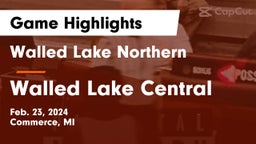 Walled Lake Northern  vs Walled Lake Central  Game Highlights - Feb. 23, 2024