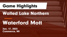 Walled Lake Northern  vs Waterford Mott Game Highlights - Jan. 17, 2023