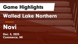 Walled Lake Northern  vs Novi  Game Highlights - Dec. 5, 2023