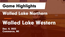 Walled Lake Northern  vs Walled Lake Western  Game Highlights - Dec. 8, 2023