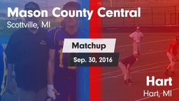 Matchup: Mason County Central vs. Hart  2016