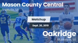 Matchup: Mason County Central vs. Oakridge  2019