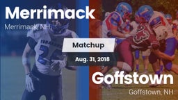Matchup: Merrimack vs. Goffstown  2018