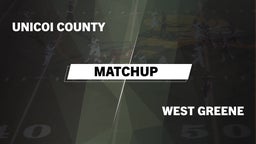 Matchup: Unicoi County vs. West Greene 2016