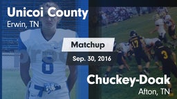 Matchup: Unicoi County vs. Chuckey-Doak  2016