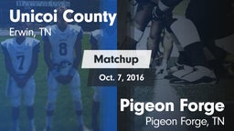 Matchup: Unicoi County vs. Pigeon Forge  2016