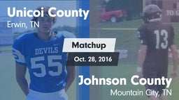 Matchup: Unicoi County vs. Johnson County  2016