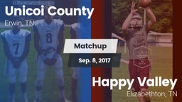 Matchup: Unicoi County vs. Happy Valley  2017