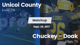 Matchup: Unicoi County vs. Chuckey - Doak  2017