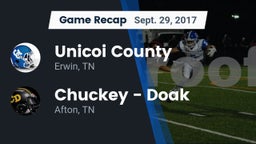 Recap: Unicoi County  vs. Chuckey - Doak  2017