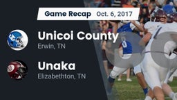 Recap: Unicoi County  vs. Unaka  2017