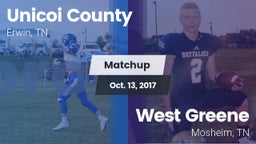 Matchup: Unicoi County vs. West Greene  2017