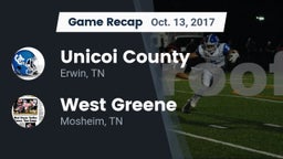 Recap: Unicoi County  vs. West Greene  2017