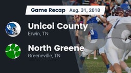 Recap: Unicoi County  vs. North Greene  2018