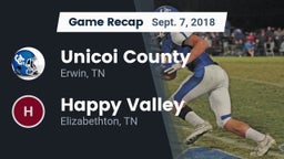 Recap: Unicoi County  vs. Happy Valley   2018