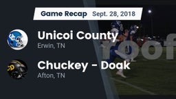 Recap: Unicoi County  vs. Chuckey - Doak  2018