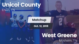 Matchup: Unicoi County vs. West Greene  2018