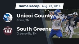 Recap: Unicoi County  vs. South Greene  2019