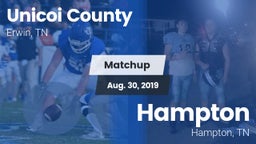 Matchup: Unicoi County vs. Hampton  2019