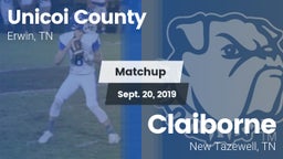 Matchup: Unicoi County vs. Claiborne  2019