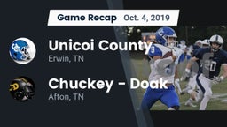 Recap: Unicoi County  vs. Chuckey - Doak  2019