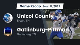 Recap: Unicoi County  vs. Gatlinburg-Pittman  2019